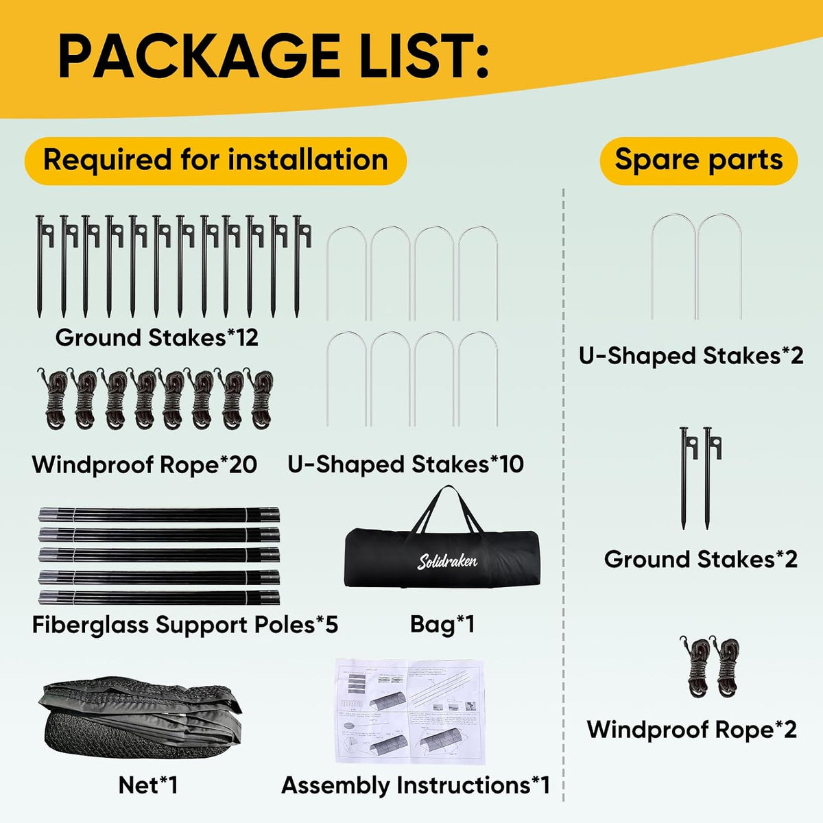 40FT Baseball & Softball Batting Cage for Backyard – Enclosed Net with Pitching Machine Hole, Fiberglass Pole System, Carry Bag, Ideal for Home Hitting & Pitching Practice, 40 X 12 X 10 Ft — product view 7