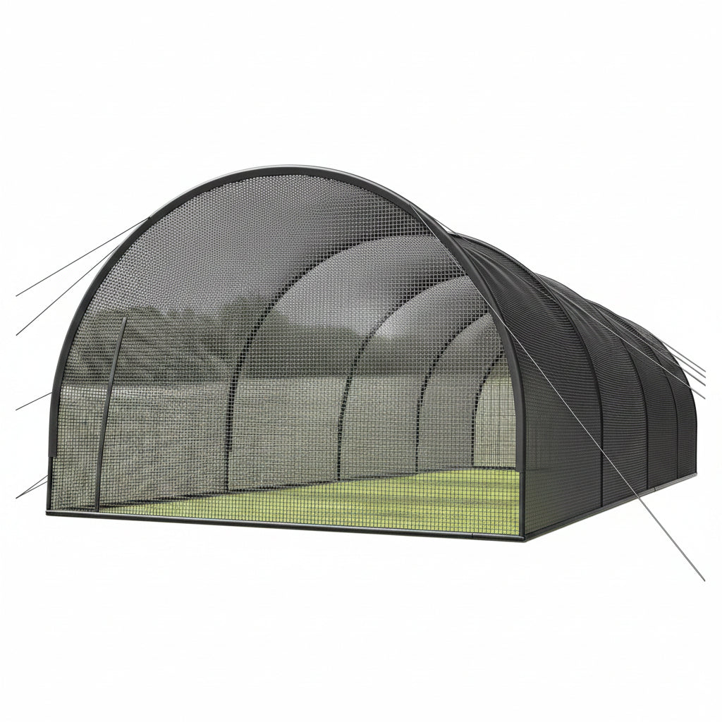 40FT Baseball & Softball Batting Cage for Backyard – Enclosed Net with Pitching Machine Hole, Fiberglass Pole System, Carry Bag, Ideal for Home Hitting & Pitching Practice, 40 X 12 X 10 Ft