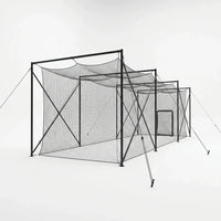 Baseball Batting Cage Built for Serious Practice, 40ft Heavy-Duty Frame, Weatherproof Net, Pitching Machine Ready