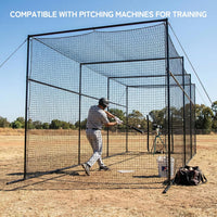 Baseball Batting Cage Built for Serious Practice, 40ft Heavy-Duty Frame, Weatherproof Net, Pitching Machine Ready — product view 11