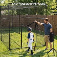 Baseball Batting Cage Built for Serious Practice, 40ft Heavy-Duty Frame, Weatherproof Net, Pitching Machine Ready — product view 13