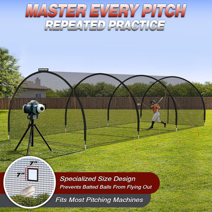 Batting Cages for Backyard,22/30/35/45Ft Baseball Batting Cage Net — product view 3