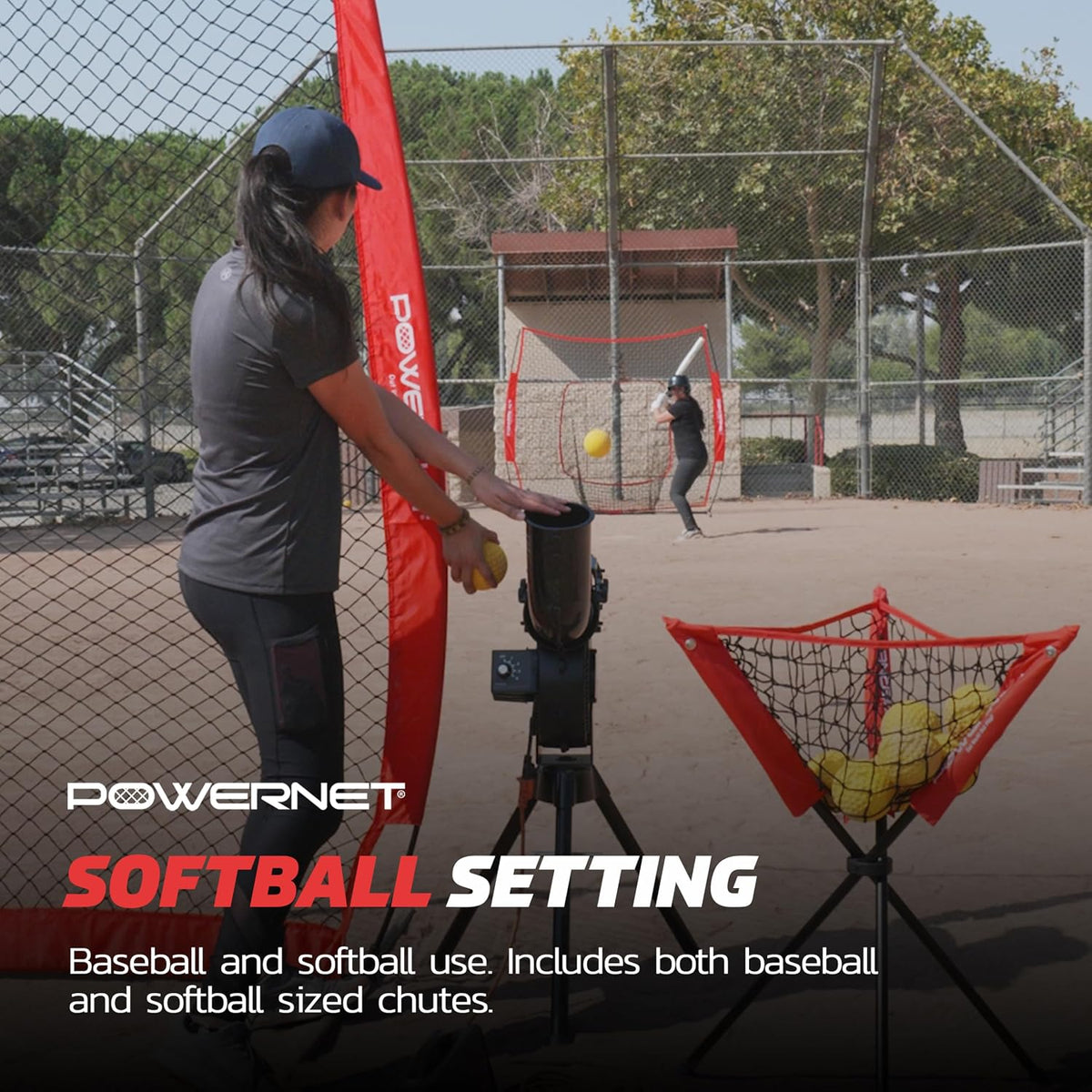 Launch F-Lite Softball & Baseball Pitching Machine, Dimpled Practice Balls, Bucket of Baseballs, Coaching Bucket Bundle for Pitching Machine, Baseball Training Equipment — product view 7