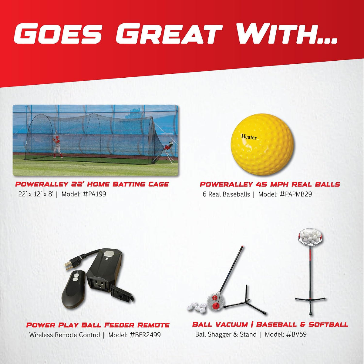 Sports Heavy-Duty Baseball Pitching Machine W/Bonus Ball Feeder - Accurate & Adjustable Pitching Machine for Kids, Teens, and Adults | Ideal for Baseball Training and Practice Sessions — product view 5