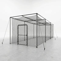 Baseball Batting Cage Built for Serious Practice, 40ft Heavy-Duty Frame, Weatherproof Net, Pitching Machine Ready — Studio Shot